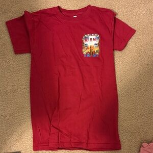 Surf Style Red Cotton T-Shirt